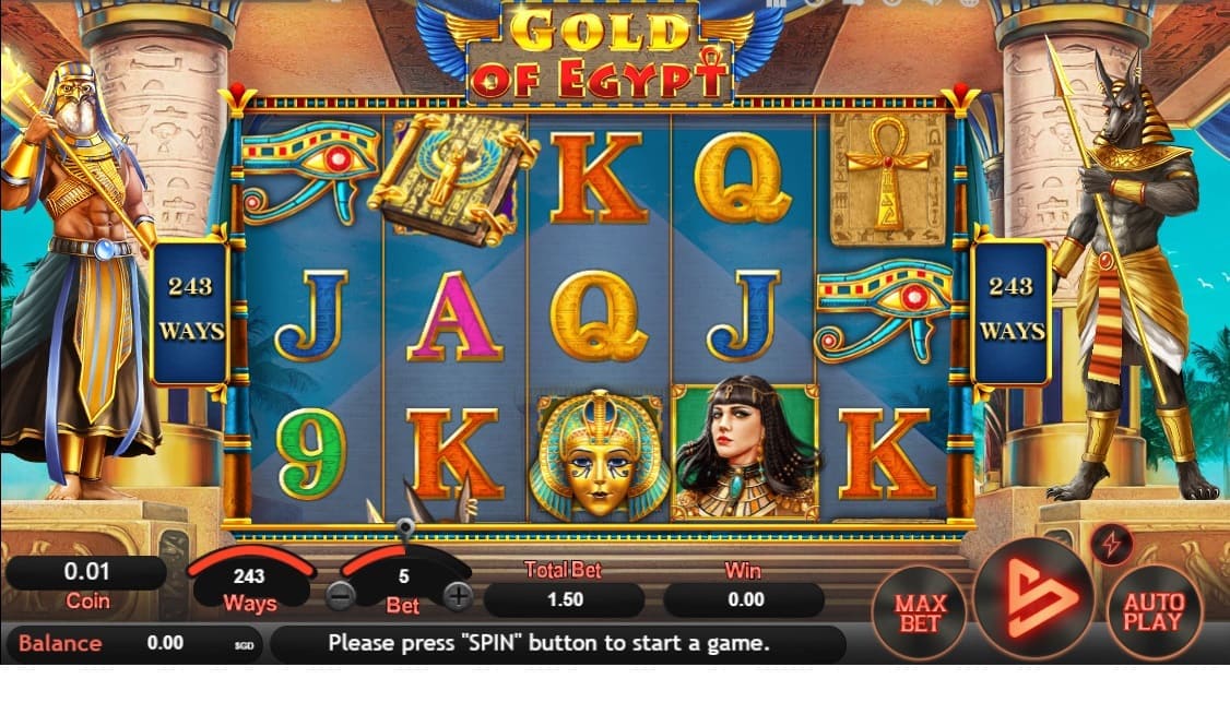 Gold of Egypt Online Slot By SimplePlay