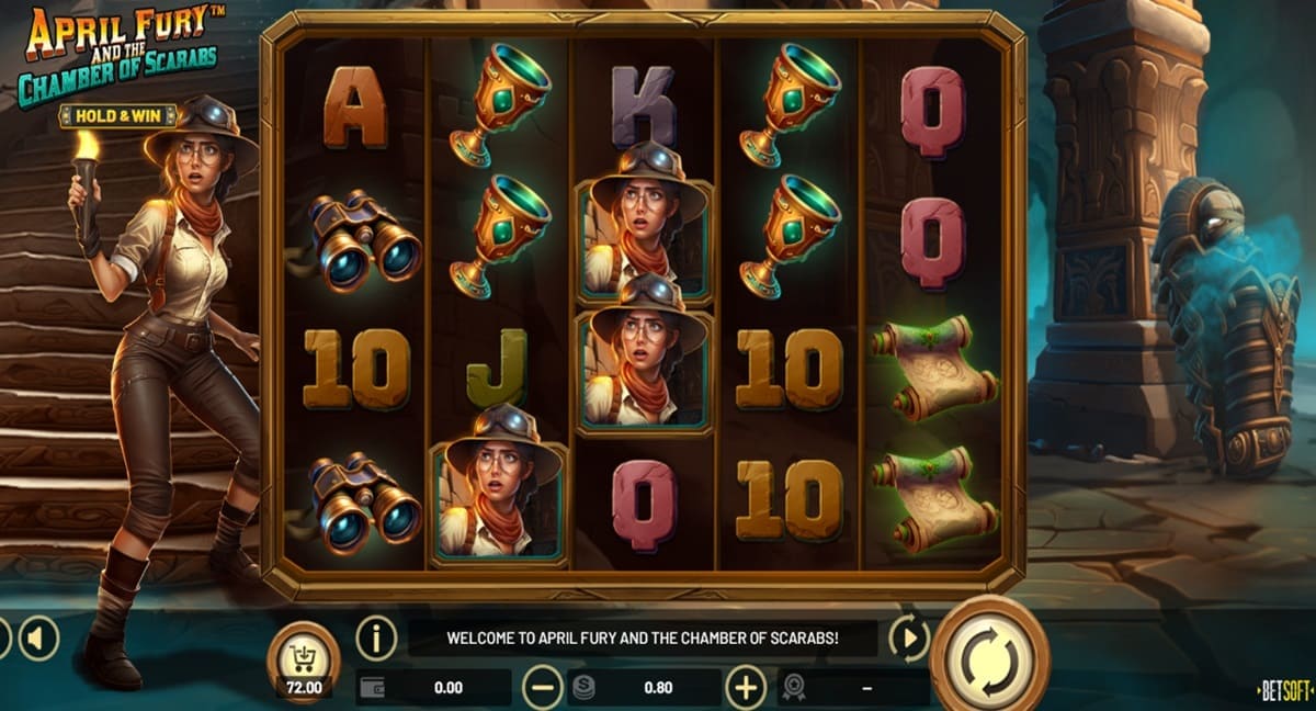 April Fury And The Chamber Of Scarabs Online Slot By Betsoft