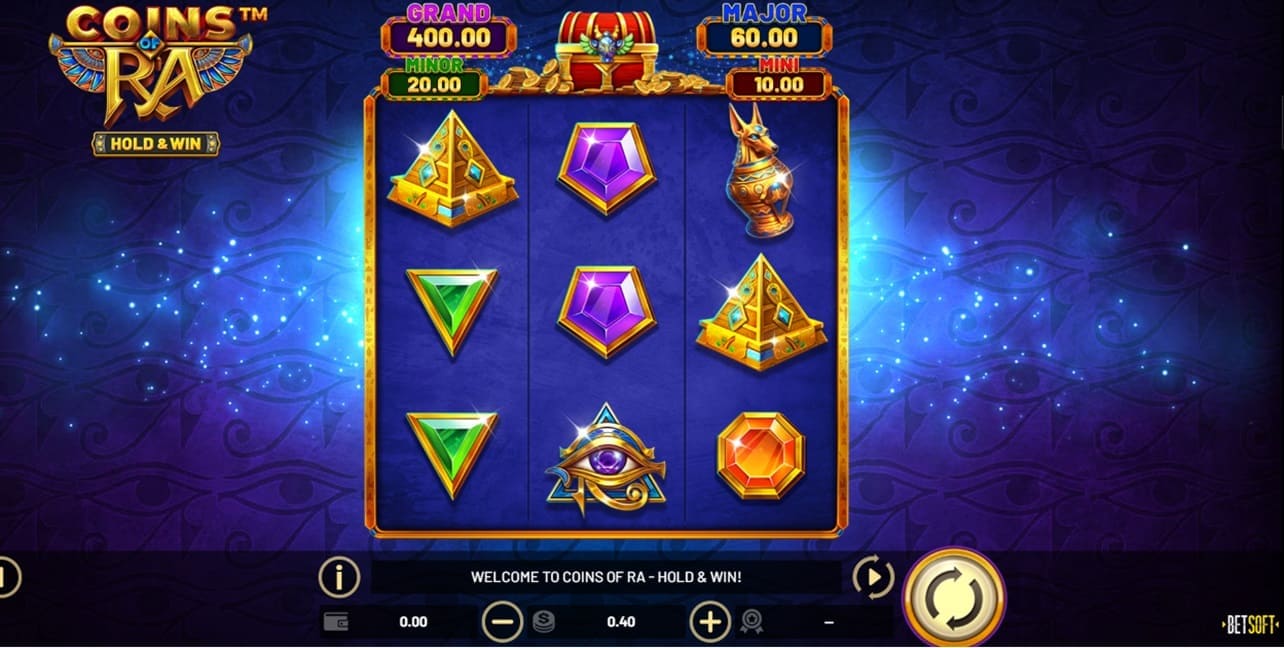 Coins of Ra Hold and Win Online Slot By Betsoft!