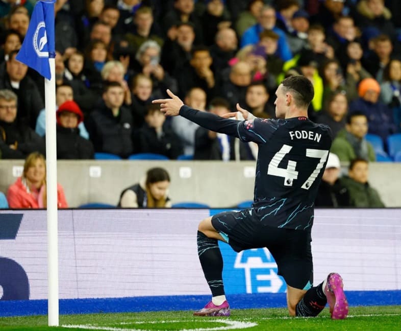 Manchester City 4-0 Brighton, Closing the Gap on Arsenal in Title Race