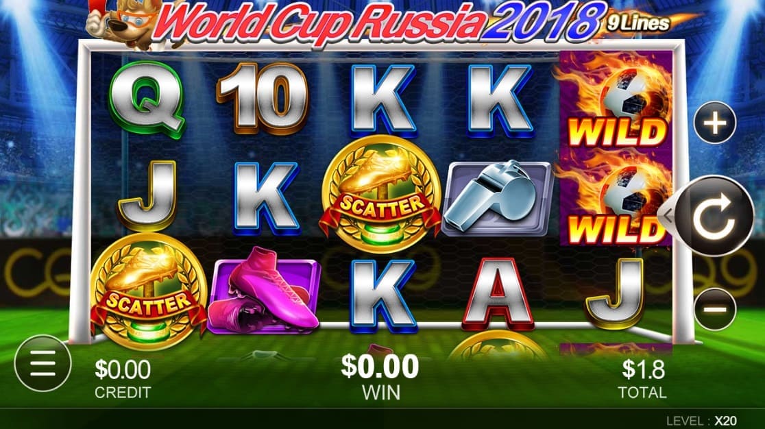 World Cup Russia 2018 Online Slot By CQ9!