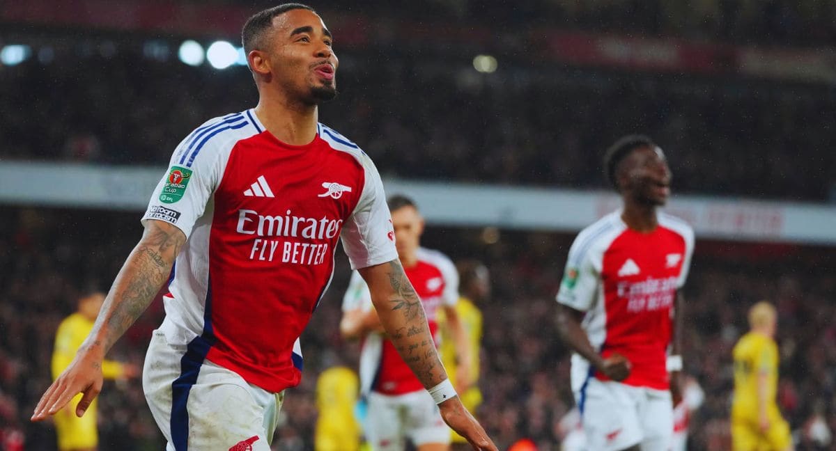 Arsenal Triumphs 3-2 Over Crystal Palace, Jesus Nets Hat-Trick