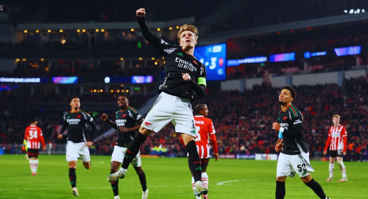 PSV 1-7 Arsenal: Gunners Champions League Away Rout Stuns PSV