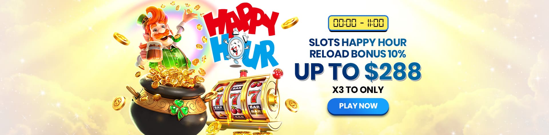SLOTS HAPPY HOUR RELOAD BONUS