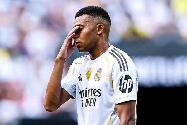 Kylian Mbappe had his first chance to score